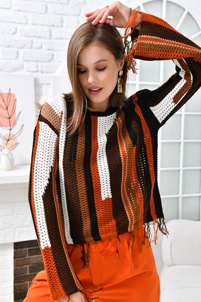 VOLT CLOTHİNG Women's Multi Patterned Knitwear Sweater