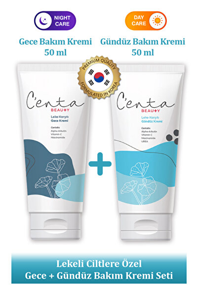 C'enta Beauty Lekeli Ciltlere Özel Aydınlayıcı Krem Tanışma Paketi -gece Günd...