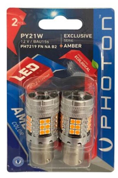 Photon Py21w Amber Fanlı Exclusıve Turuncu 12v 2 Li Blister