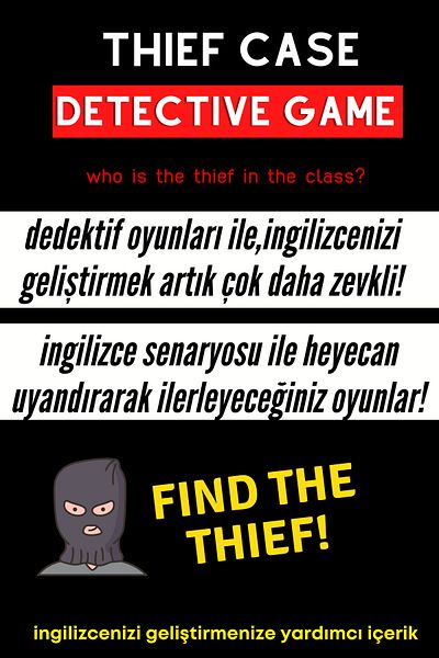 GameBulance Thief Case - Detective Game - Who is the thief in the class? - English Detective Game