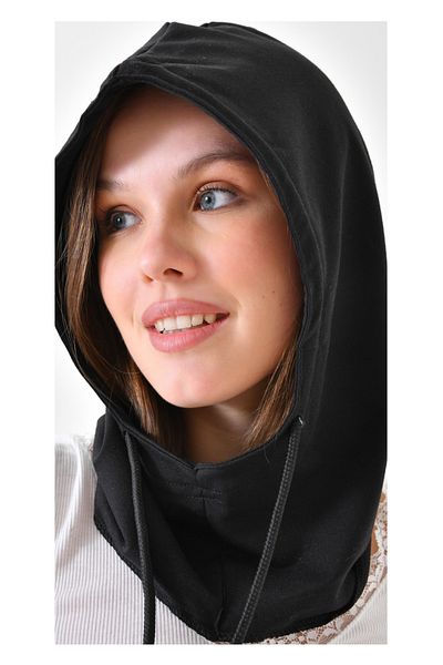 mirach Hood Hat Shawl Beanie Headscarf Thermal Headrest Headgear Keeping Warm Sports Headgear Neck Collar with Lanyard