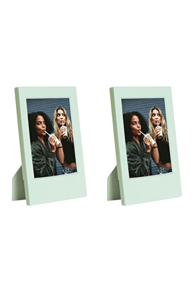 Fujifilm Instax Mini Film Uyumlu Yeşil 2'li Klasik Fotoğraf Çerçeve Seti