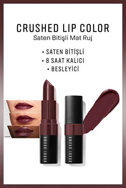 BOBBI BROWN Crushed Lip Color - Saten Bitişli Mat Ruj - Blackberry 716170186252