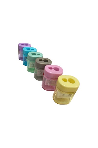 Mikro Double Sided Pencil Sharpener Pack of 6 MK-1011
