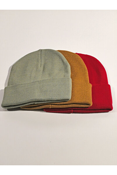 Özgöksu Şapka Set Beretă Iarnă 3 Piese Beretă Pescar De bază