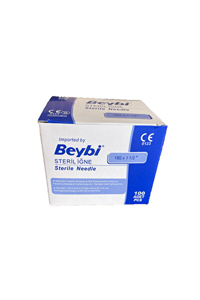 Beybi Hayvan Medikal Ürünleri 18gx11/2" Steril Pembe Iğne Ucu 100 Adet