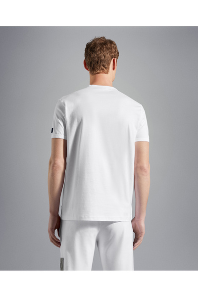 PAUL&SHARK MEN'S KNITTED T-SHIRT C.WCOTTON