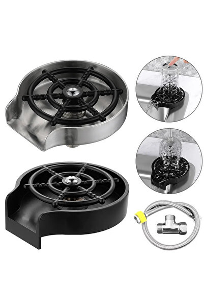 VOOKA High Pressure Automatic Glass Cup Faucet - Kitchen Sink Cleaning Tool with Tension