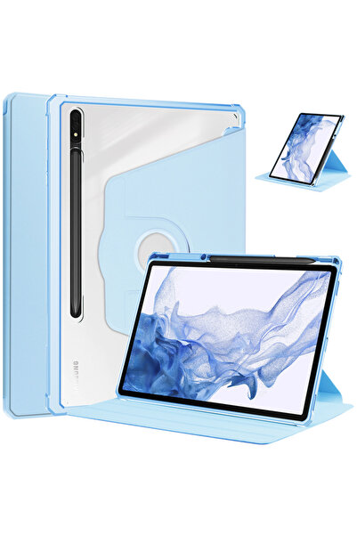 VOYO Galaxy Tab S7 Fe Lte ( T730-t733-t736-t737) Kalem Bölmeli Dönebilen Stan...