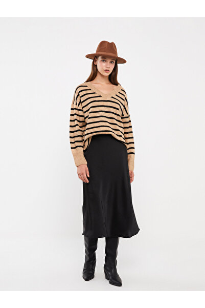 LC Waikiki Women's Standard Fit Straight Pencil Skirt