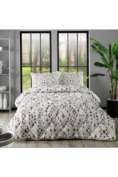 Taç Tac Joan Double Quilt Set Beige