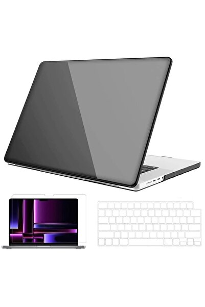 Nezih Case Apple Macbook Pro 2023 14 Inç M2 Pro/max A2779 Uyumlu Tam Koruma Kılıf + Şeffaf Klavye Kılıfı + Film