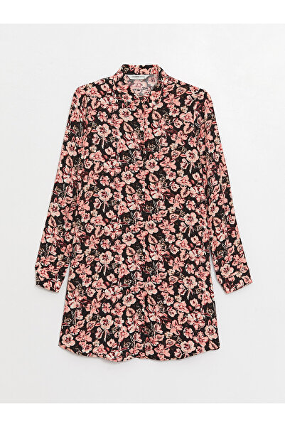 LC Waikiki Inggallér Virágos, hosszú ujjú női tunika