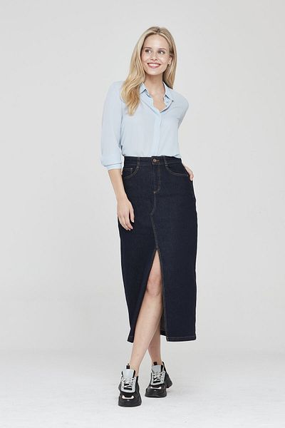 Pantamo Jeans Pantamo Dark Blue Woman's Denim Skirt
