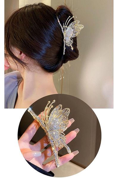 TAKIŞTIR Gold Color Butterfly Figured Latch Buckle