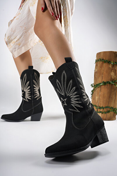 Riccon Dámské boty Rhifthil 00125001 Černý semiš