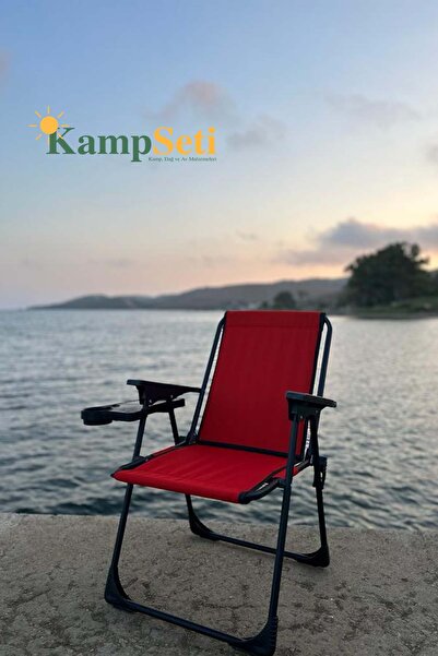 KS KampSeti 3 Adet Katlanır Kamp Sandalye ve Masa Seti-Taşınabilir Piknik Bahçe Sandalyesi-Masası