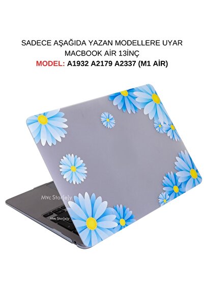 Mcstorey Macbook Air M1 Kılıf 13inç A1932 A2179 A2337 Ile Uyumlu Kristal Flower07nl