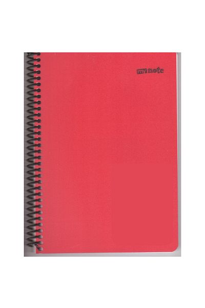 Umur Kırtasiye Mynote Flex Neon Spiral A4 72 Sheets Checkered PP Notebook 1 Piece