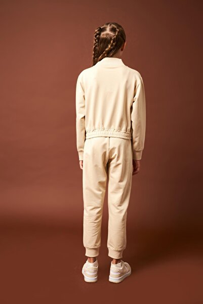 Perendi Pocket Detailed Seasonal Girl's School Set Stone