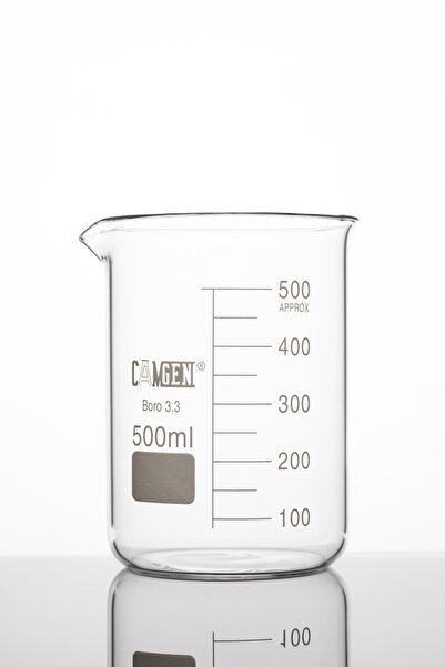 CAMGEN 500 ML CAM BEHER DERECELİ BOROSİLİKAT (1 ADET)