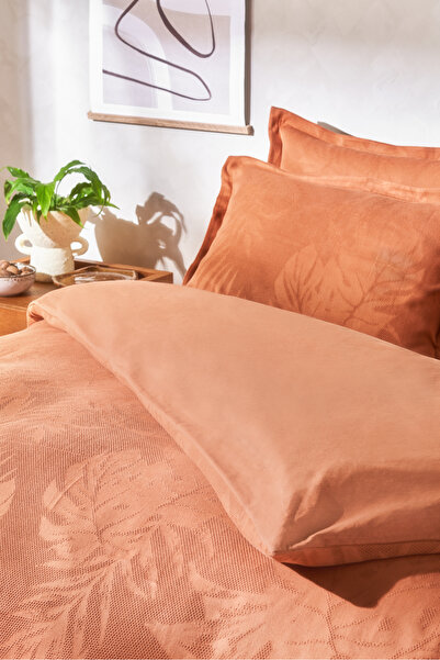 Karaca Home Robin Double Trio Duvet Cover Set Terracotta