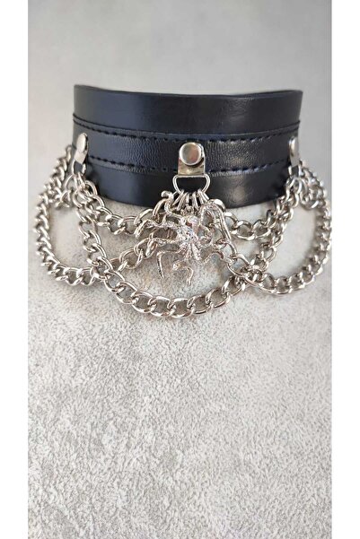 Fugusugu Holly Spider Chain Choker Kolye
