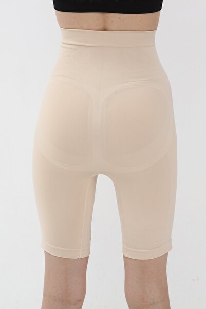 Slim'N Lift مشد شورت نسائي مقاس واحد للخصر والورك والورك لتنحيف البشرة بلون ا...