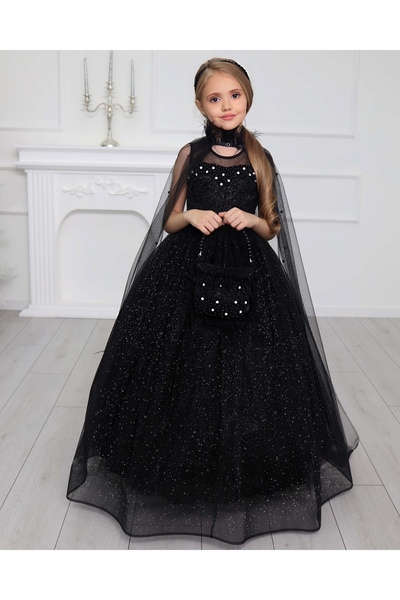 ugurbocegicocukdunyası Ladybug Children's Caped Evening Dress Set of 5