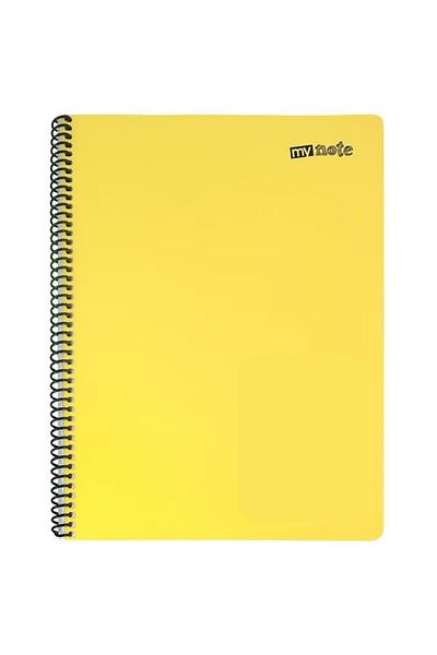 Umur Kırtasiye Mynote Neon A4 120 Sheets Lined Spiral PP Notebook 1 Piece