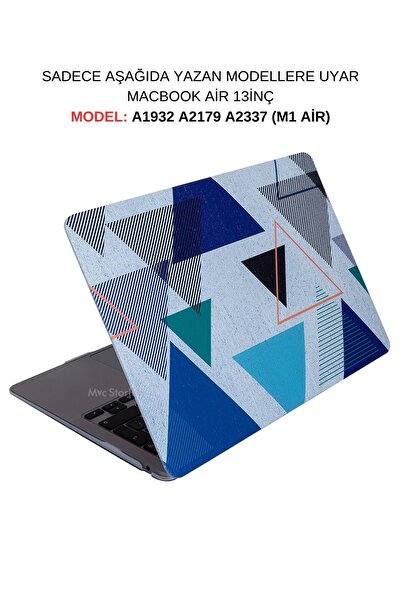 Mcstorey Macbook Air M1 Kılıf 13inç A1932 A2179 A2337 Ile Uyumlu Tangram01nl