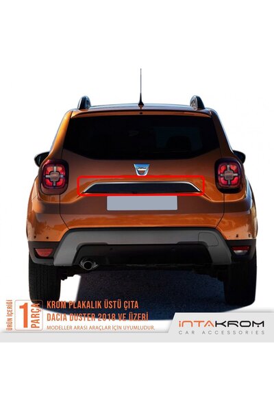 İntachrom Dacia Duster Krom Bagaj Çıtası 2018 ve Üzeri P. Çelik