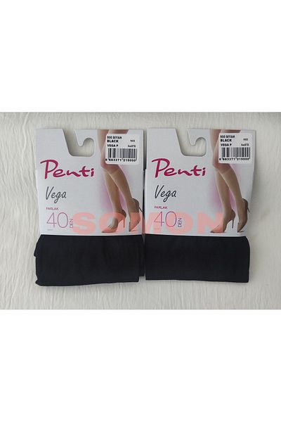 Penti Micro 40 Denim Medium Thick Shiny Below Knee (Pants) Socks 2 Pieces