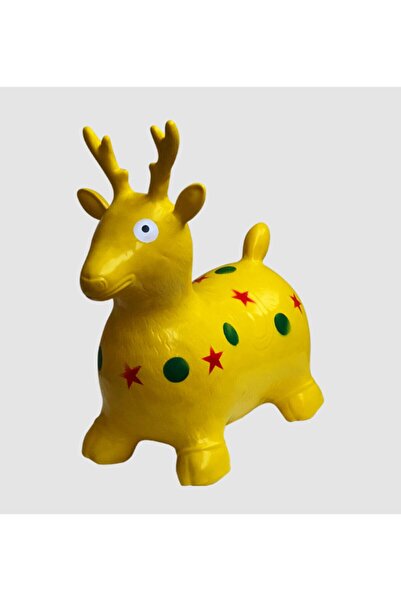 Azaklı Plastop Pompa Hediyeli Zıp Zıp Pilates Hayvanı Geyik Nily (Üretici Fima)