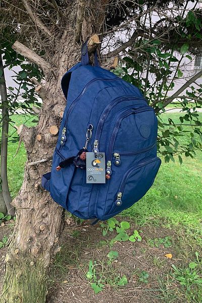 DodoButik Water Resistant Large Size Navy Blue Backpack