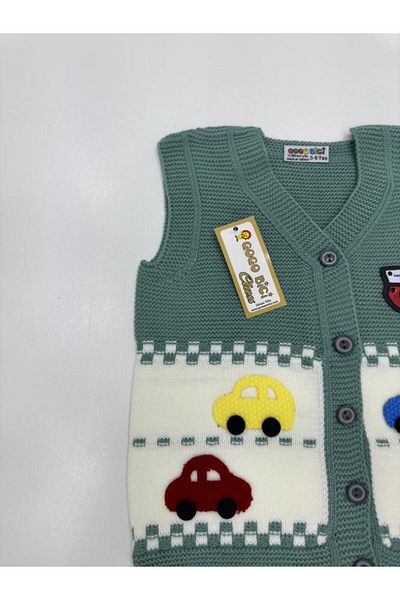 gogo bici Car Embroidered Knitwear Children's Vest