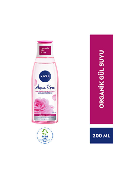 NIVEA Aqua Rose Organik Gül Suyu İçeren Nemlendirici Tonik 200 ml.