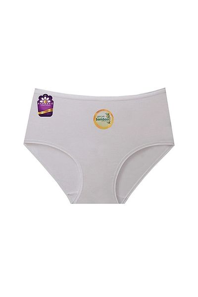 Papatya Pachet de 12 chiloți din bambus cu talie înaltă cu textura moale