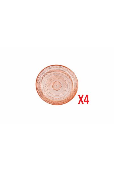 Porland Lina Orange Plate 17 cm 4 pcs 04FIA002589