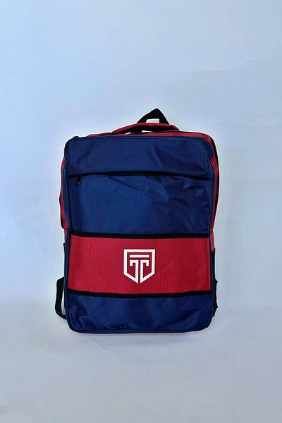chantacim Navy Blue - Red Sports Backpack