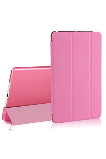 MOBAX Ipad Pro 12.9 2020 4.nesil Kılıf Pu Deri Smart Case A2229 A2069 A2232 A2233 Açık Pembe