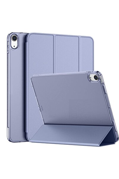 UnDePlus Apple iPad 7. 8. 9. Nesil 10.2 Uyumlu Kılıf Pu Deri Smart Case 2021 2020 2019 Lavender