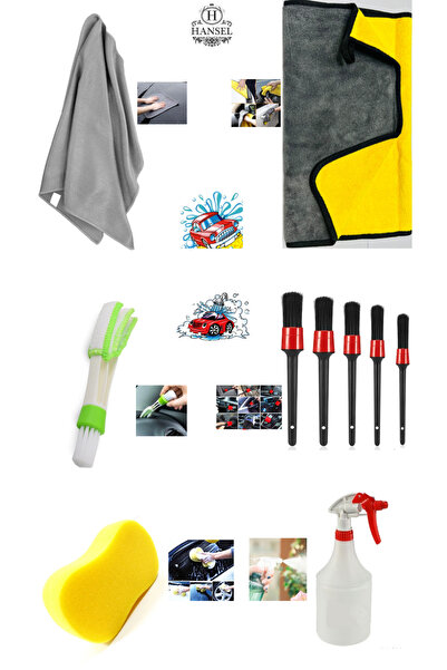 Hansel 10’lu Efsane Set Araba Yıkama Bakım Seti Fırsat Full Oto Bakım Temizli...