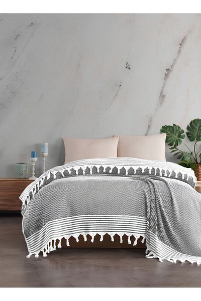 sethome collection SET HOME Antique Pattern Double Pike 200x230 Fringed (Hand Tied)