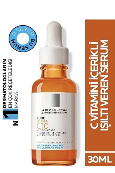 La Roche Posay C Vitamini İçerikli Işıltı Veren Cilt Serumu 30ml Pinkestcosmetics