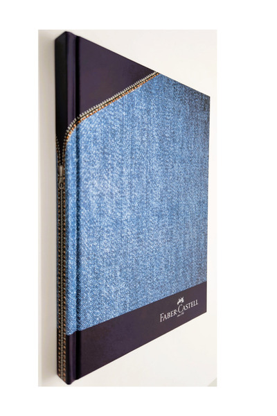 Faber Castell A5 твърда корица, без дата, празен бележник, 120 листа