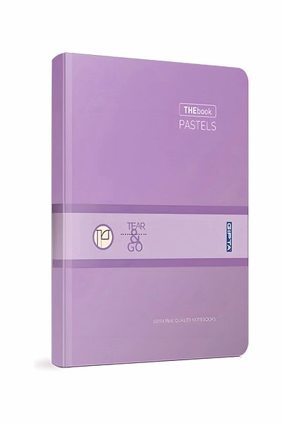 Gıpta Thebook Pastels Plated Hard Cover Thread Stitched 120 Sheets Checkered Notebook 14x20