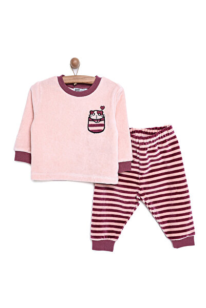 ebebek Hello Baby HelloBaby Samt-Pyjama-Set. Samt-Pyjama-Set für Babys