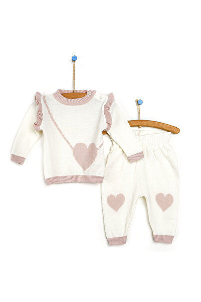 miranda MILARDA Strick-Sweatshirt für Neugeborene – ohne Booties unten für Babys