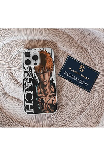 Transparent Case with REDMI NOTE 12 PRO 5G Compatible Bleach Ichigo Kurosaki Design